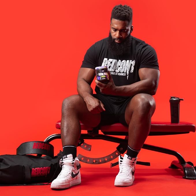 REDCON1 Total War Pre Workout - Beta Alanine + Citrulline Malate Keto Friendly Preworkout for Men &