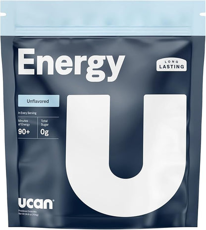 UCAN Energy Powder, Unflavored, Keto, Sugar-Free Pre & Post Workout for Men & Women, Non-GMO