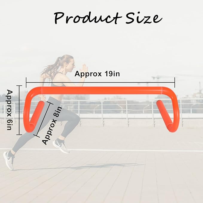 Agility Hurdles Detachable Speed Hurdles Spliced Agility Training Equipment for Soccer, Basketball