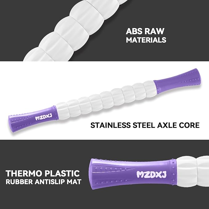 Muscle Roller Stick for Athletes - Deep Tissue Fascia Blaster & Roller Massager for Myofascial Pain