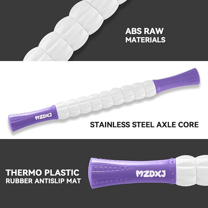 Muscle Roller Stick for Athletes - Deep Tissue Fascia Blaster & Roller Massager for Myofascial Pain