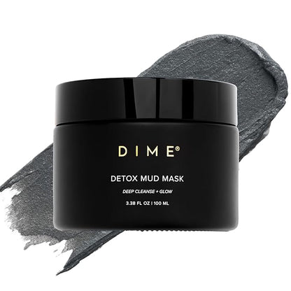Dime Beauty Detox Mud Mask with Dead Sea Mud, Self Care Facial Mask that Nourishes and Brightens