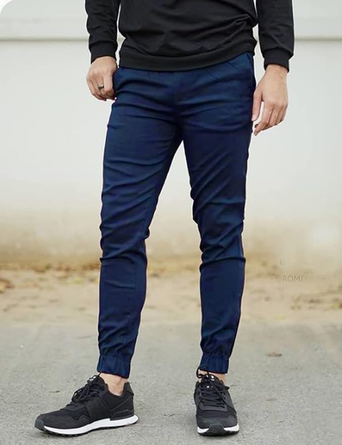 Men Joggers Chino Cargo Pants Hiking Outdoor Recreation Pants Twill Fitness Track Jogging Pants