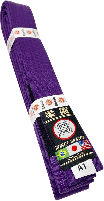 Ronin BJJ Gi Belt – Brazilian Jiu Jitsu Belt - Poly/Cotton Fabric
