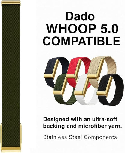 Ultra-soft Nylon Sport Band Compatible with WHOOP 5.0, One, Peak, and Life | Breathable, Durable &