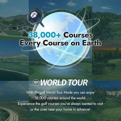 PHIGOLF Home Golf Game Simulator: Enjoy Interactive Golf with Motion Sensor & Swing Stick for