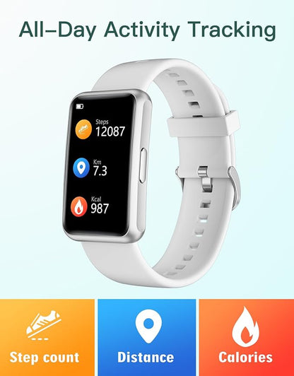 HUAKUA Fitness Tracker No Bluetooth No APP No Phone Needed, Fitness Watch for Men Women Parents