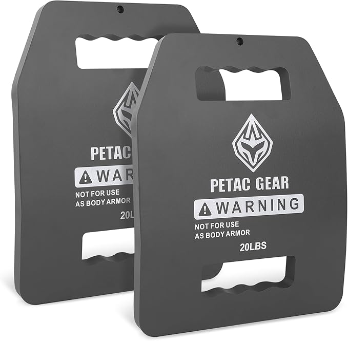 PETAC GEAR Tactical Weights Plates For Weighted Vest For Men Workout,5/10/15/20 LBS Weight Strength