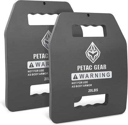 PETAC GEAR Tactical Weights Plates For Weighted Vest For Men Workout,5/10/15/20 LBS Weight Strength