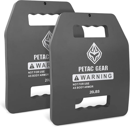 PETAC GEAR Tactical Weights Plates For Weighted Vest For Men Workout,5/10/15/20 LBS Weight Strength