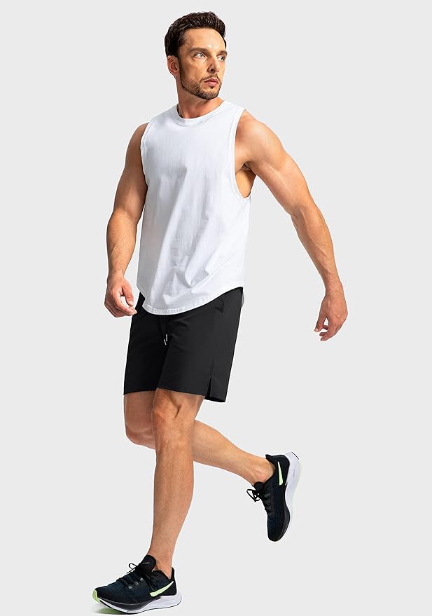 Men's Running Shorts with Zipper Pockets 9 Inch/ 7 Inch / 5 Inch Lightweight Quick Dry Gym Workout