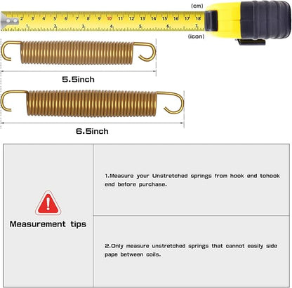 20pcs Trampoline Springs 5.5/6.5 Inch Heavy Duty Galvanized Steel High Tensile Replacement Kit with