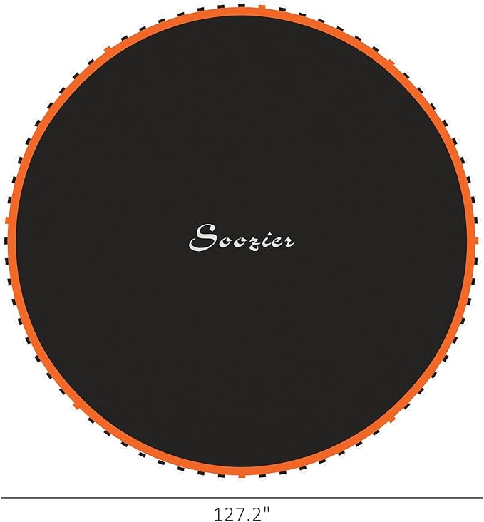 Soozier Trampoline Replacement Mat, Fits 12' Trampoline with 72 V Hooks, 5. 5" Springs, Trampoline