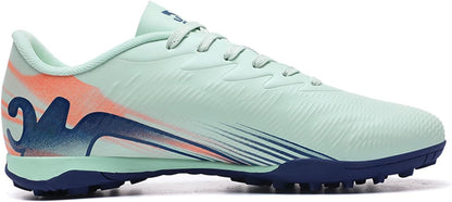 Men's High Top Soccer Shoes FG Long Spikes Adult Football Shoes Lightweight Professional Athletic
