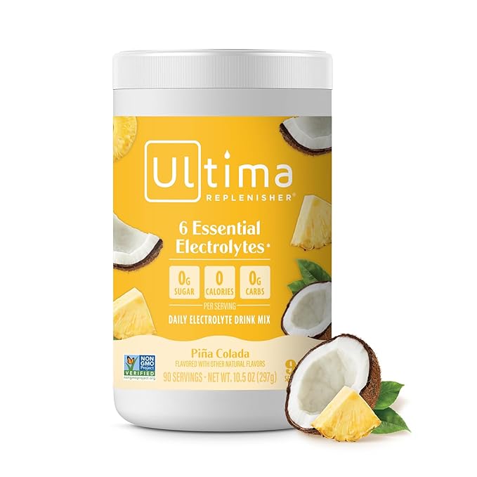 Ultima Replenisher Mocktini Electrolyte Powder Drink Mix – Sugar Free – Piña Colada, 90 Servings