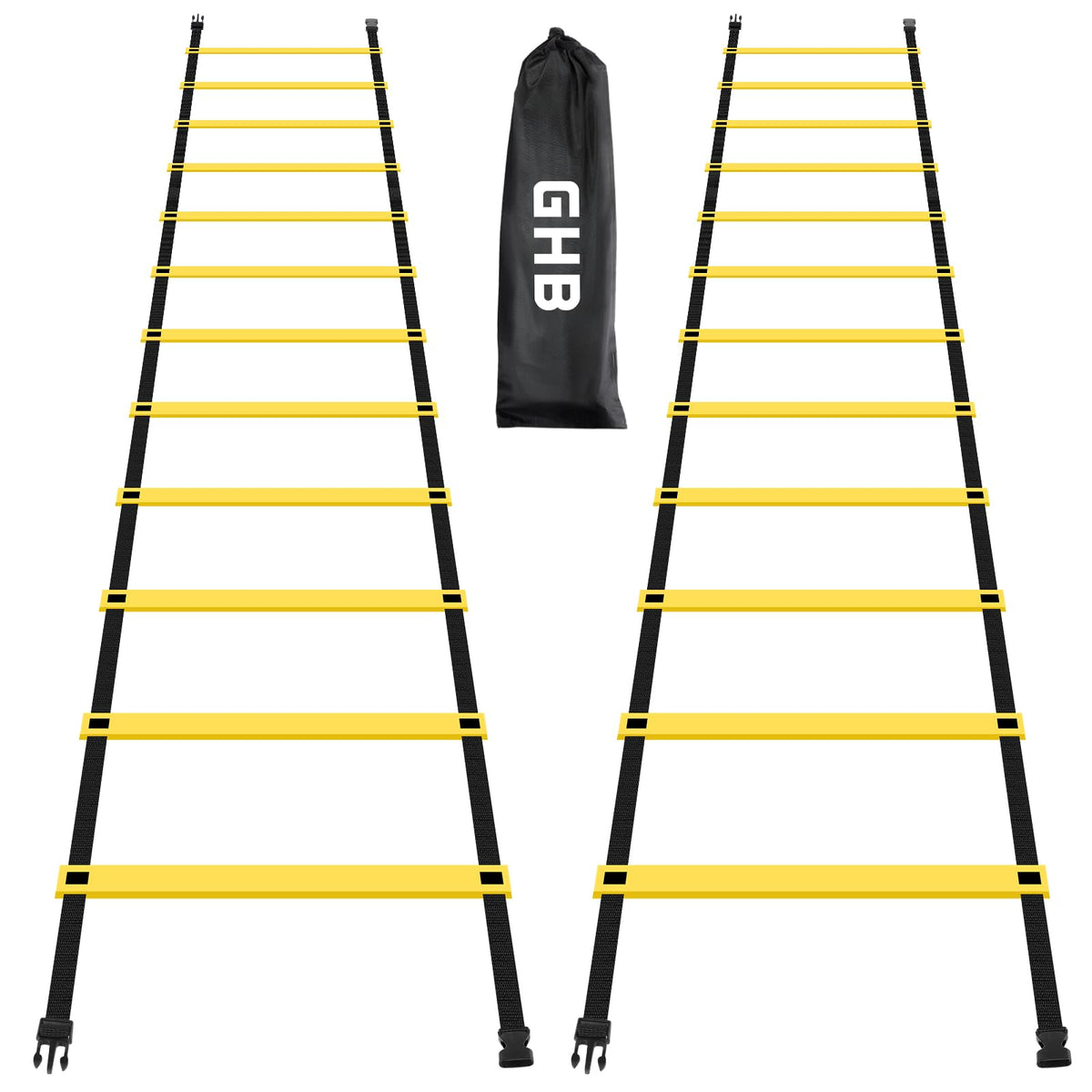 GHB Pro Agility Ladder 12 Rung 20ft 2 Pack