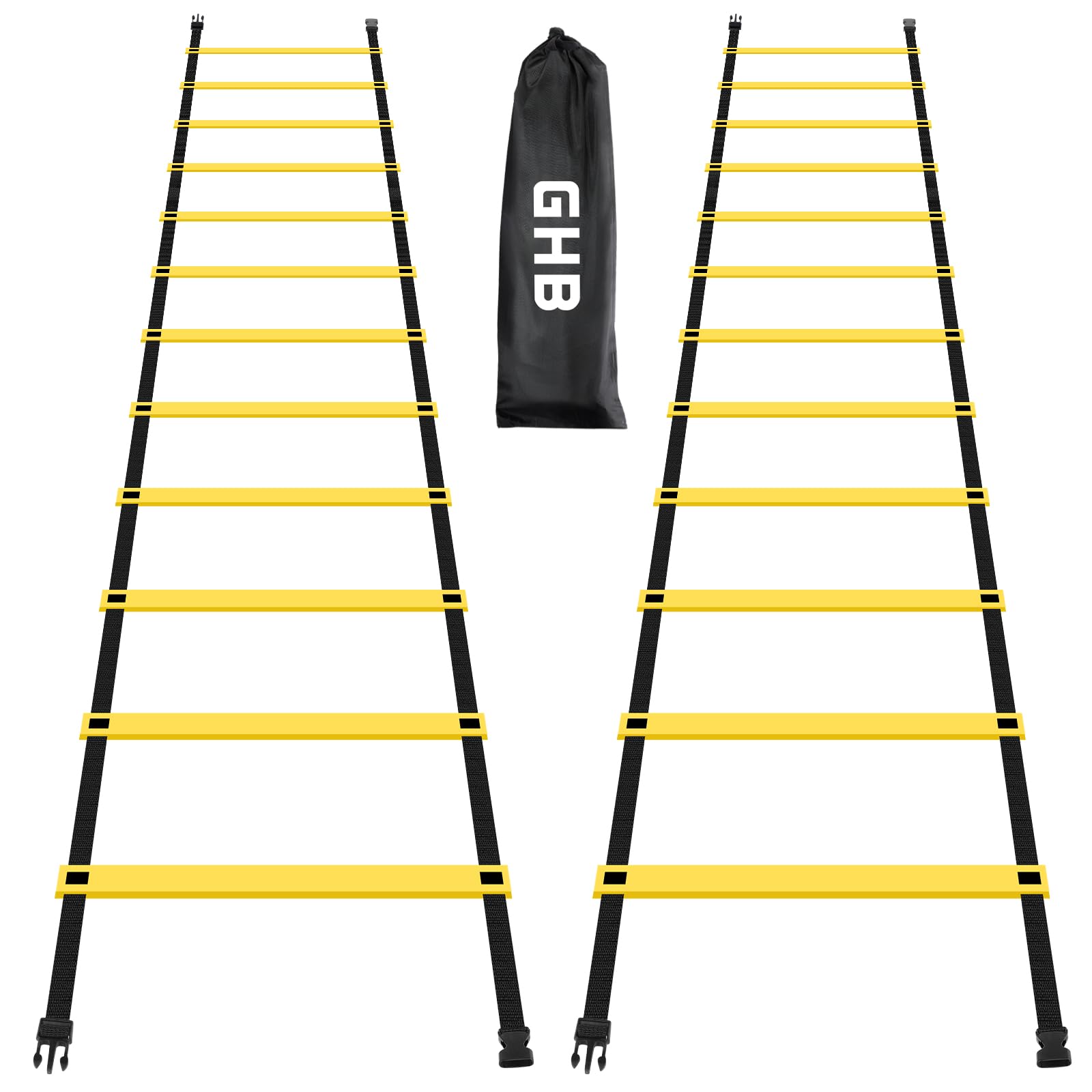 GHB Pro Agility Ladder 12 Rung 20ft 2 Pack