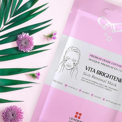 Leaders Insolution VITA Brightening Skin Renewal Mask | Vitamin C & Niacinamide for Dark Spot