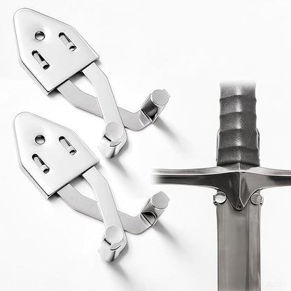 2/Set Vertical Sword Wall Mount Sword Hanger Adjustable Sword Mount Dagger Axe Blade Display