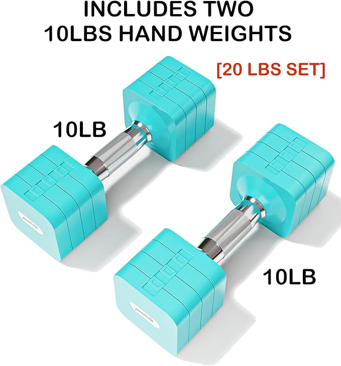 15LB 20LB 40LB 50LB Adjustable Dumbbell Set Free Weights Dumbbells Set for Women Men Hand Weights