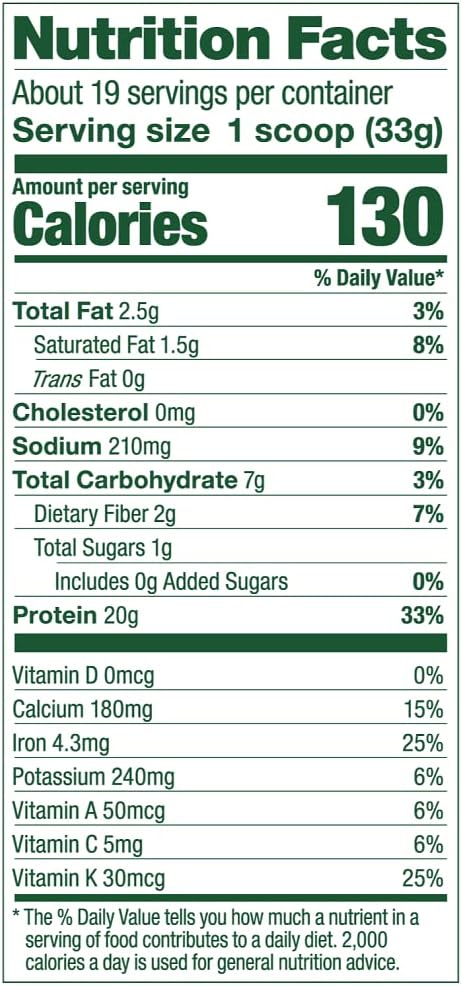 Vega Protein and Greens Protein Powder Chocolate (19 Servings) - 20g Plant Based Protein Plus