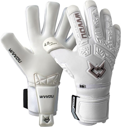 WVVOU Soccer Goalie Gloves for Adults and Youth, High Performance Goalkeeper Gloves with 5
