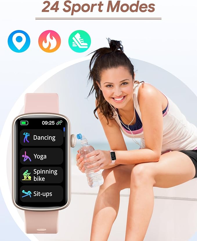 Fitness Tracker, Fitness Watches for Women Men with Heart Rate Monitor Blood Oxygen Sleep Tracker