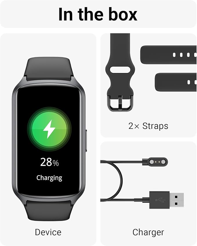 Health Fitness Tracker with 24/7 Heart Rate, Blood Oxygen, Blood Pressure, Sleep Tracker, 5ATM