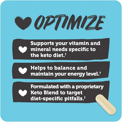 Vitamin Bounty Tune Your Keto Multivitamin with Magnesium & Potassium - Daily Supplements for Men &