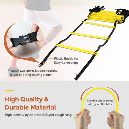 GHB Pro Agility Ladder 12 Rung 20ft 2 Pack