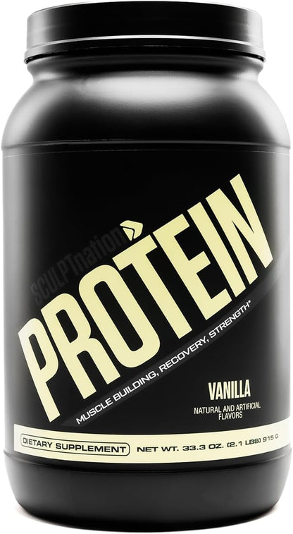 Sculpt Nation by V Shred Protein Powder (Vanilla) - Premium Whey Protein Powder Vanilla and BCAAs