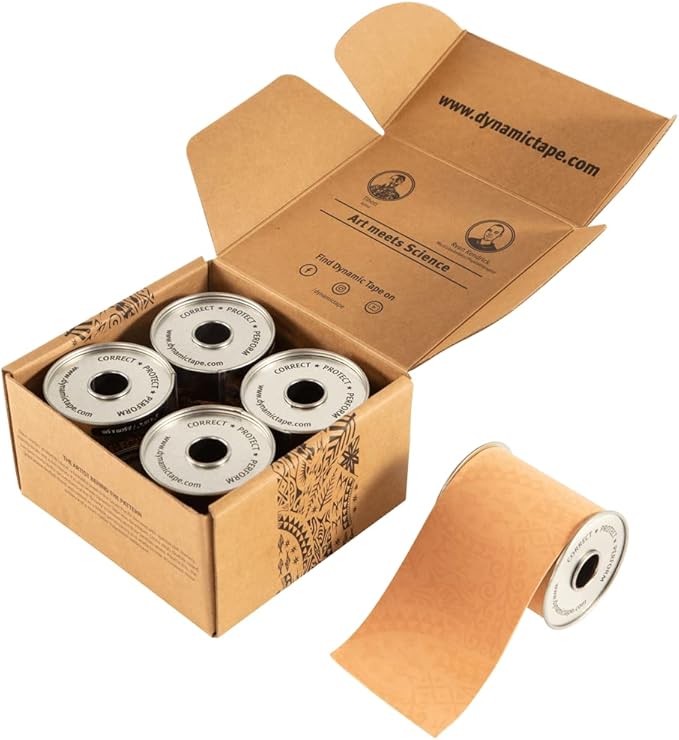 Dynamic Tape Original | Biomechanical Adhesive Tape | Physio Tape for Knee, Ankle, Shoulder, Leg