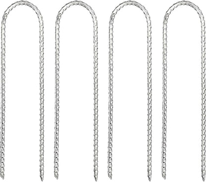 12" Trampoline Stake Anchors high Wind u Stakes for Ground Anchor Heavy Duty Stakes Trampoline