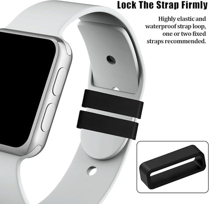 Watch Band Keepers,Silicone Watch Strap Holder Loops,Watch Strap Keeper for Smart Sport Watches