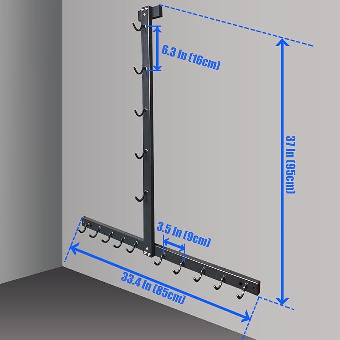 Lat Pull Down Bar Gym Accessory Rack, Lat Pulldown Attachments Cable Attachment Storage Rack for