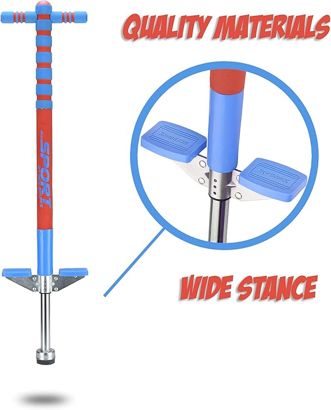 New Bounce Pogo Stick for Kids - Pogo Sticks, 40 to 80 Lbs - Sport Edition, Quality, Easy Grip