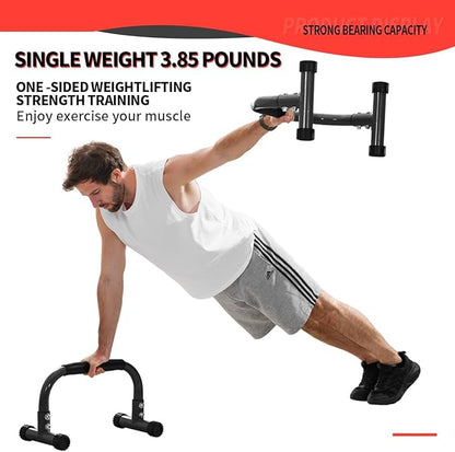 Push Up Bar, Parallettes Bars For L-sit & Dip, Heavy-Duty No Wobbling Parallel Bars Stand For