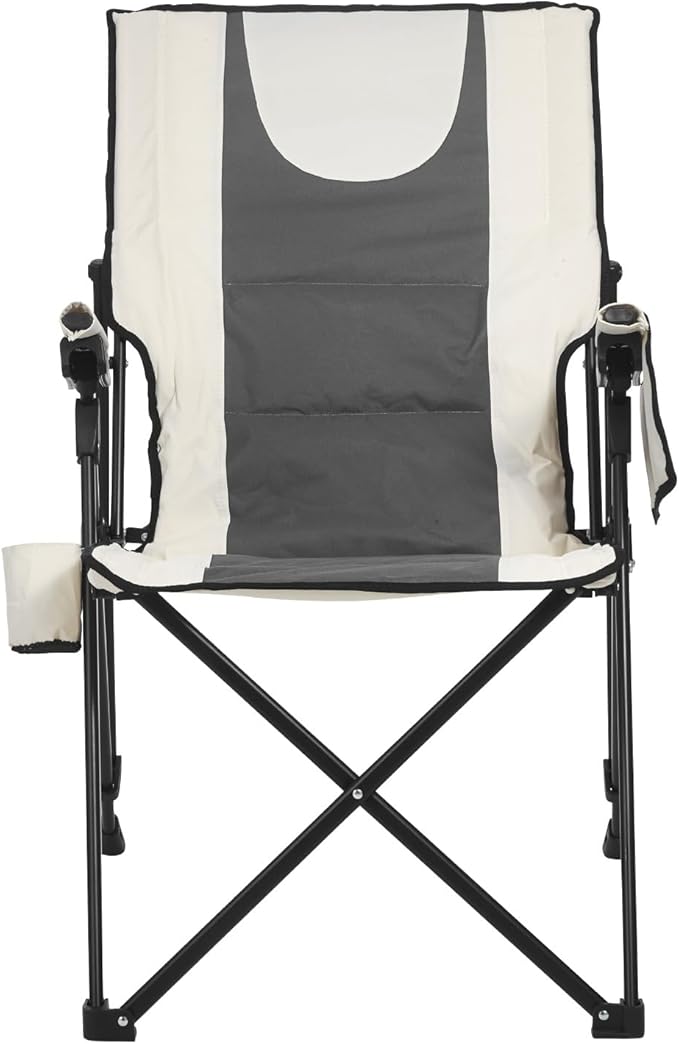 VEVOR Folding Camping Chair, 3 Reclining Positions, Outdoor High Back Camping Chair, 260lbs Weight