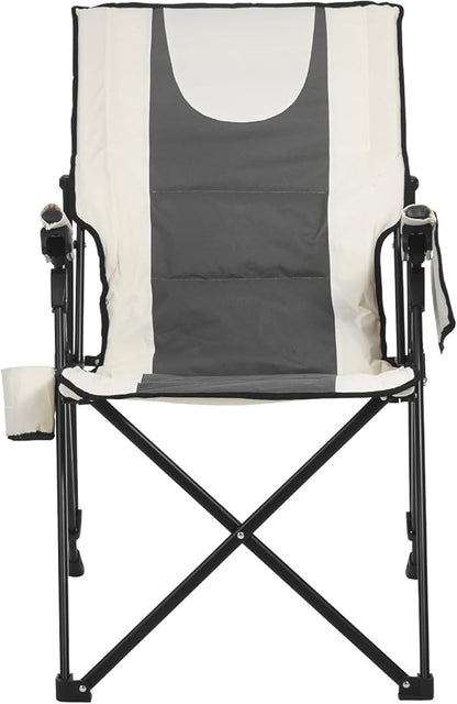 VEVOR Folding Camping Chair, 3 Reclining Positions, Outdoor High Back Camping Chair, 260lbs Weight