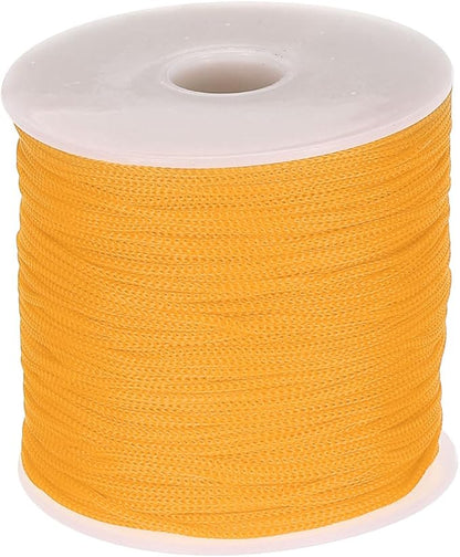 MECCANIXITY 1/16 Inch Polypropylene Rope Braided Ropes, 328ft Nylon Rope Hollow Utility Cord for