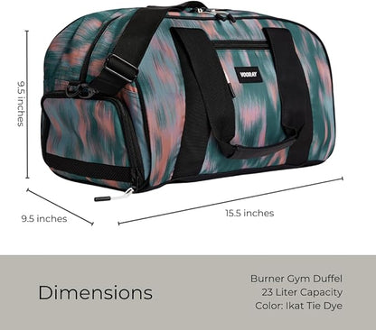Vooray Burner Gym Duffel Bag, Gym Bag for Women and Men with Shoe Compartment, Weekender, Overnight