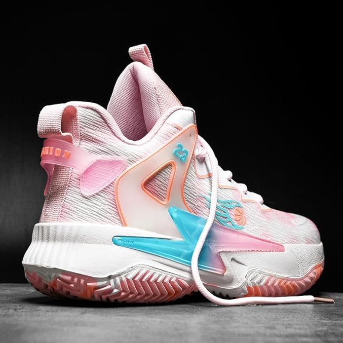 Basketball Shoes for Womens and Mens, Breathable Non Slip Outdoor Casual Unisex-Adult Fashion