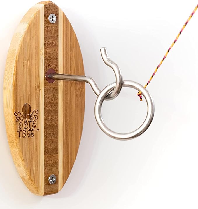 Hook and Ring Game Women and Man Cave Game Room Decor, Ring Game on a String for Game Room Games.