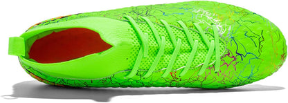 Men's Soccer Shoes High-Top Soccer Cleats Outdoor Breathable Athletic Professional Spikes Youth