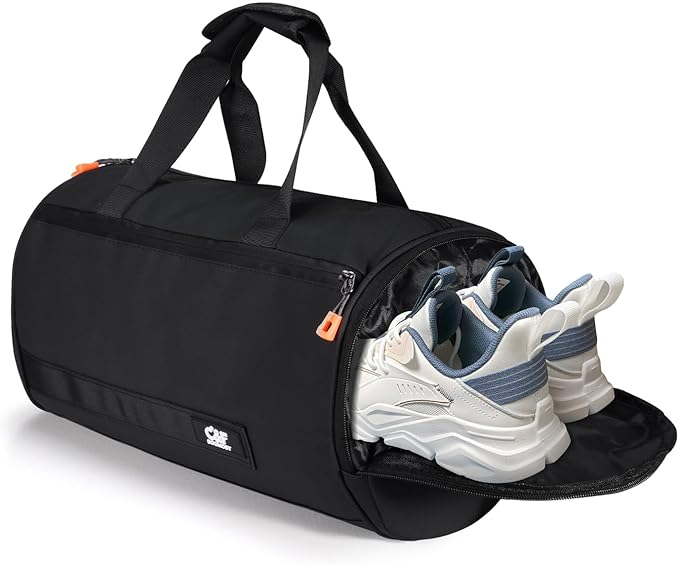 C&F BOGMOST Small Travel Duffel Bag,Compact Sports Small Gym Bag with Shoes Compartment,Lightweight