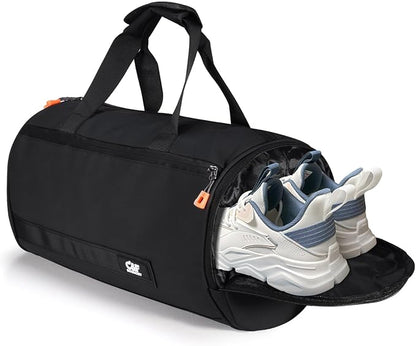 C&F BOGMOST Small Travel Duffel Bag,Compact Sports Small Gym Bag with Shoes Compartment,Lightweight