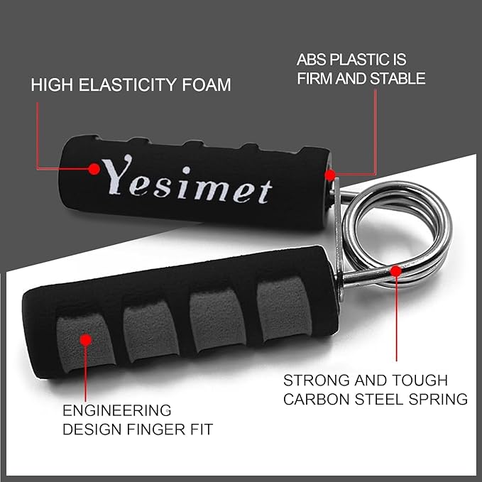 2 Pack Hand Grip Strengthener Set, Forearm Exerciser, Finger Gripper, Grip Strength Trainer, Hand