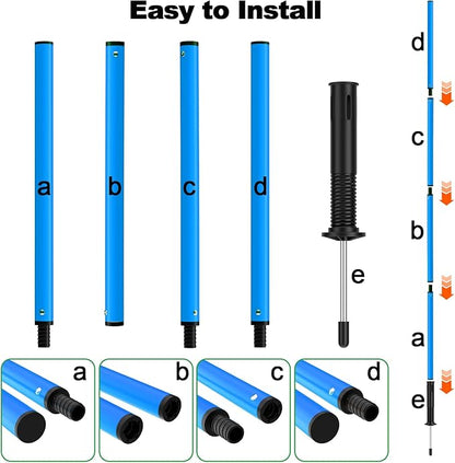 24Pcs Soccer Agility Training Equipment Set Ultimate Agility Poles Cones Ladder More for Quick