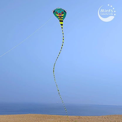 Large Cobra Kite for Adults Kids Boys with Super Long Tail, Extra Easy to Fly, Best Huge Kites for
