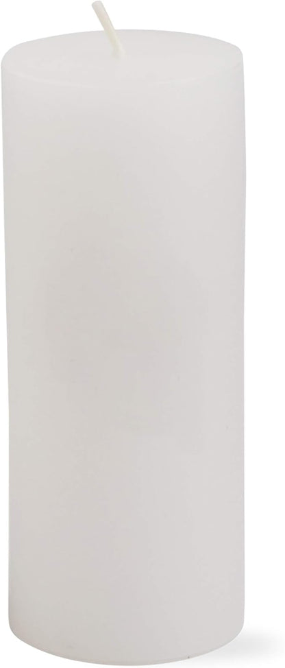 TAG Chapel 2X5 White Pillar Paraffin Wax Candle Unscented Drip-Free Long Burning 32 Hours for Home